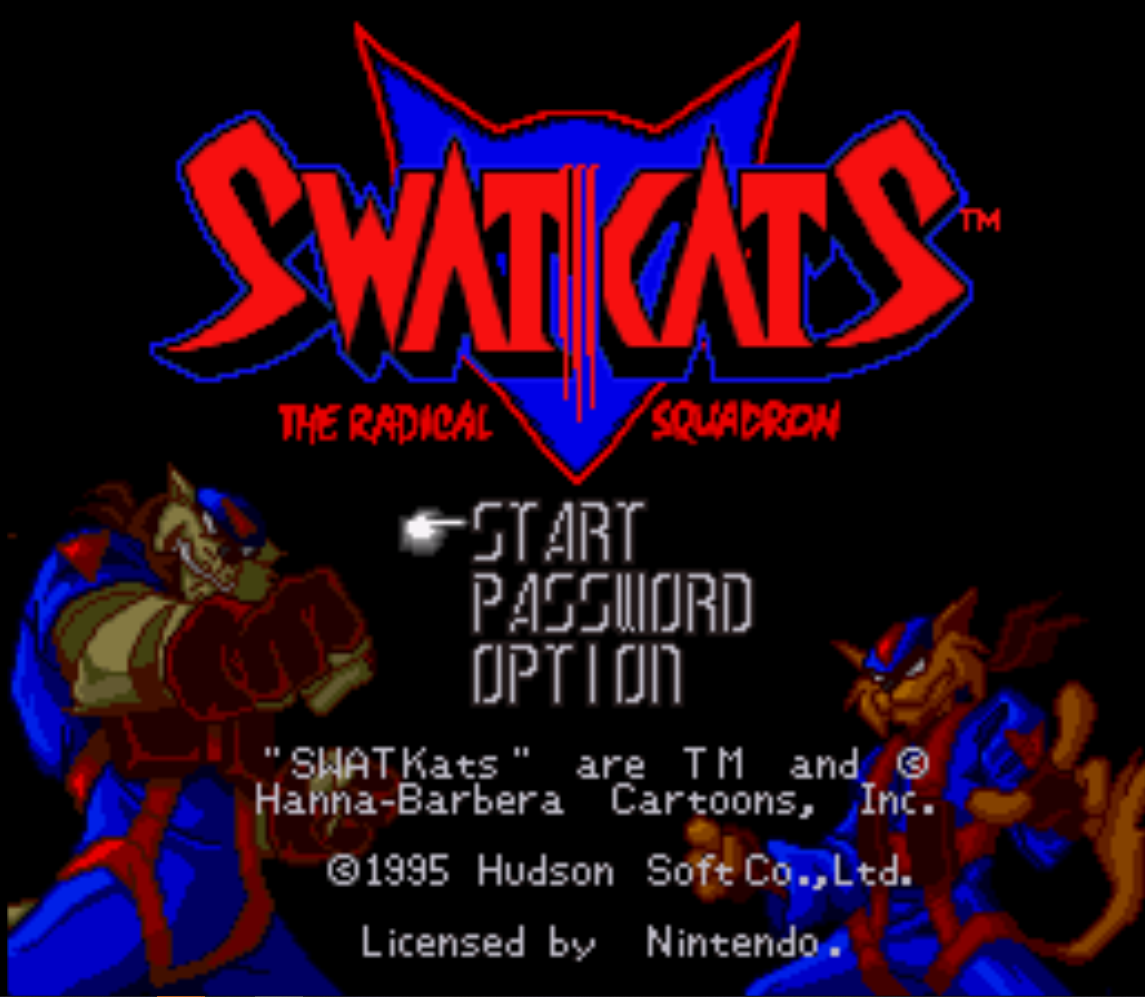 SWAT Cats Title Screen